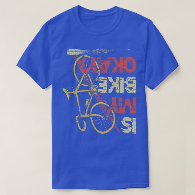 Camiseta A minha bicicleta está bem Monttainbike Triathlon  (Frente do Design)