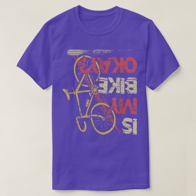 Camiseta A minha bicicleta está bem Monttainbike Triathlon  (Frente do Design)