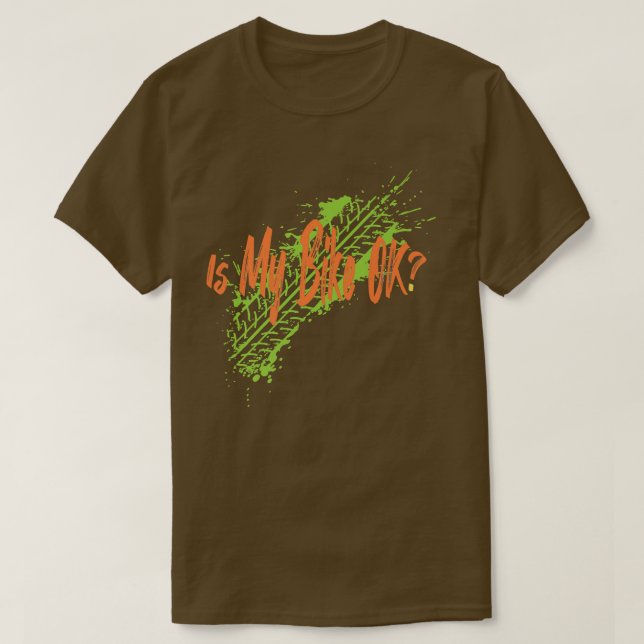 Camiseta A minha bicicleta está OK (Frente do Design)