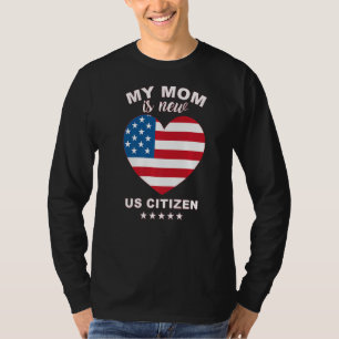 Camiseta A Minha Mãe É Nova, Cidadã Americana, Sinalizador