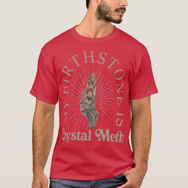 CAMISETA A MINHA PEDRA DE NASCIMENTO É CRISTAL (Frente)