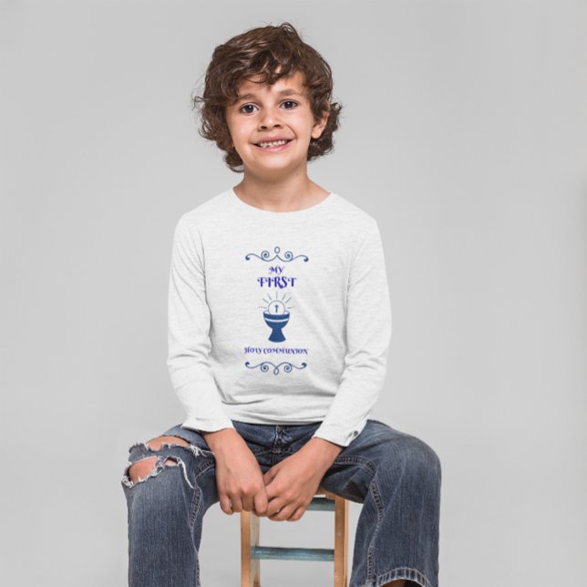 CAMISETA A MINHA PRIMEIRA COMUNICAÇÃO SANTA (Criador carregado)