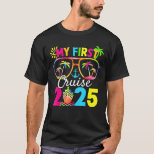 Camiseta A Minha Primeira Família Cruise Squad 2025 Férias 