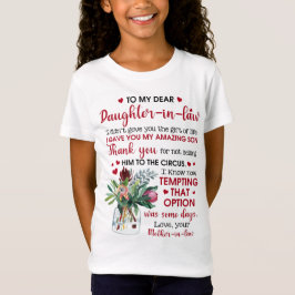 Camiseta À Minha Querida Filha De Direito
