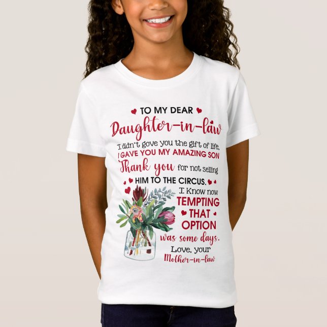 Camiseta À Minha Querida Filha De Direito (Frente)