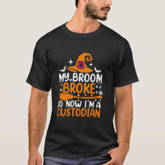 Camiseta A minha vassoura partiu, agora sou um pastor de cu