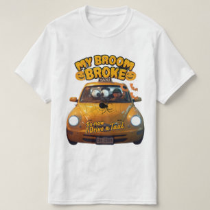 Camiseta A minha vassoura partiu, por isso, agora dirijo um
