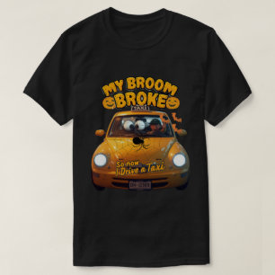 Camiseta A minha vassoura partiu, por isso, agora dirijo um