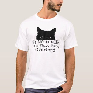 Camiseta A Minha Vida É Governada Por Um Pequeno Gato De F