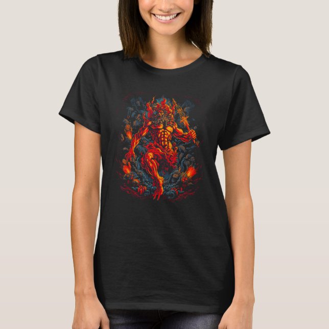 Camiseta A mitologia grega ensina o Deus da morte (Frente)