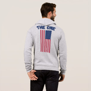 Camiseta A Moda Patriótica Original da bandeira Única Ame