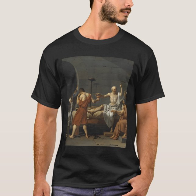 Camiseta A Morte de Sócrates Por Jacques-Louis David (Frente)