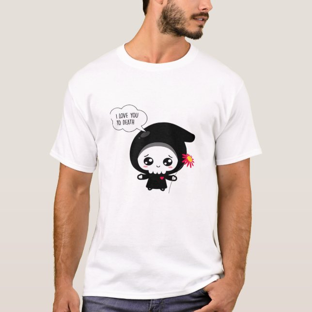 Camiseta À Morte - Dia de os namorados Engraçado Clássico (Frente)
