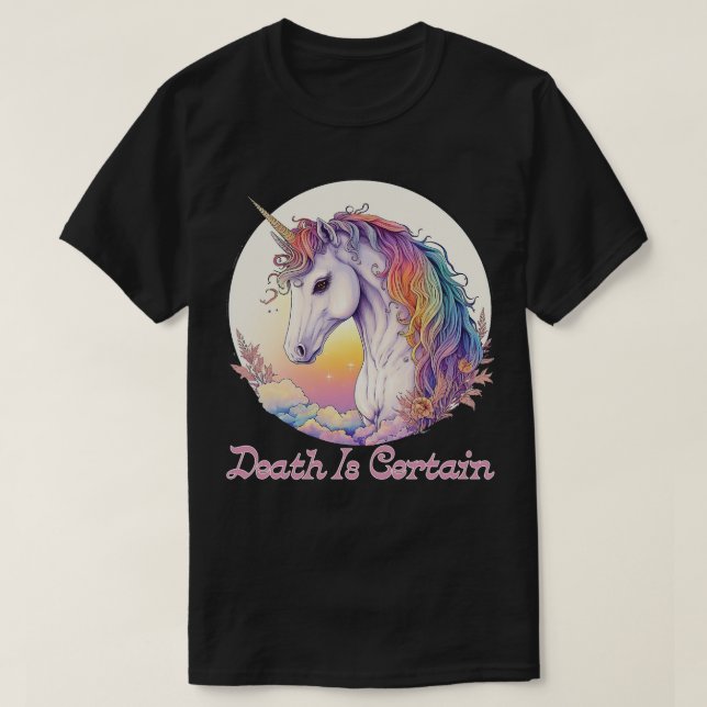 Camiseta A Morte É Certa 2 (Frente do Design)