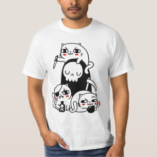 Camiseta A morte é uma pessoa de gato por obinsun