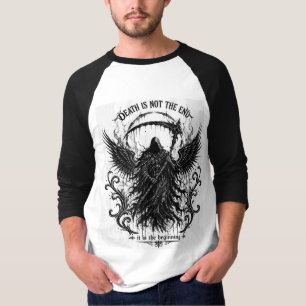 Camiseta A Morte Não é o Fim Caveira Gótica