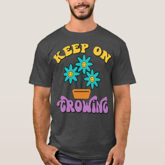 Camiseta A Motivação Continua Crescendo O Design De Arte Fl