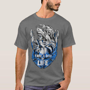 Camiseta A Motivação De Tubarões Leva Uma Morte De Vida
