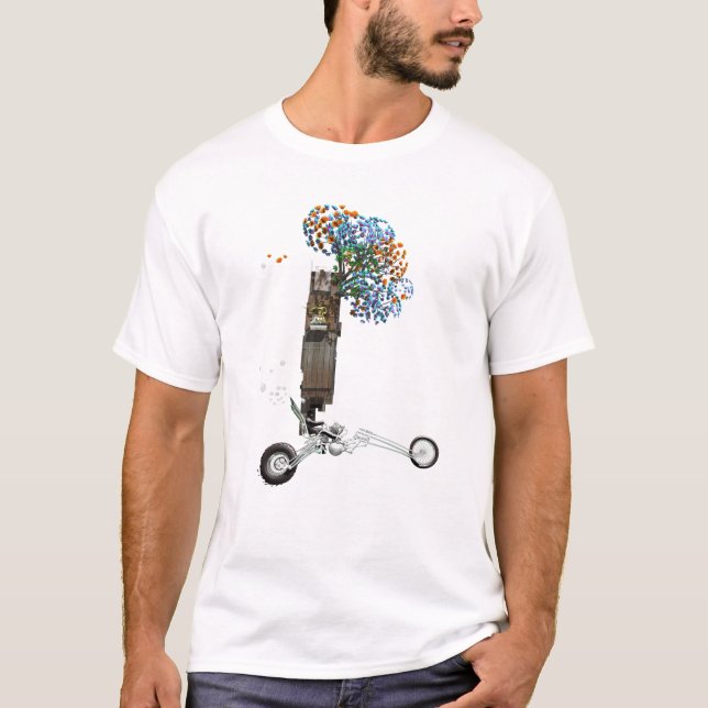 Camiseta A motocicleta do interruptor inversor da casa na (Frente)