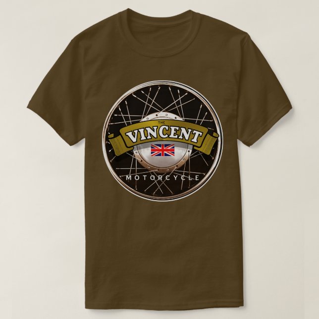 Camiseta A motocicleta Vincent (Frente do Design)