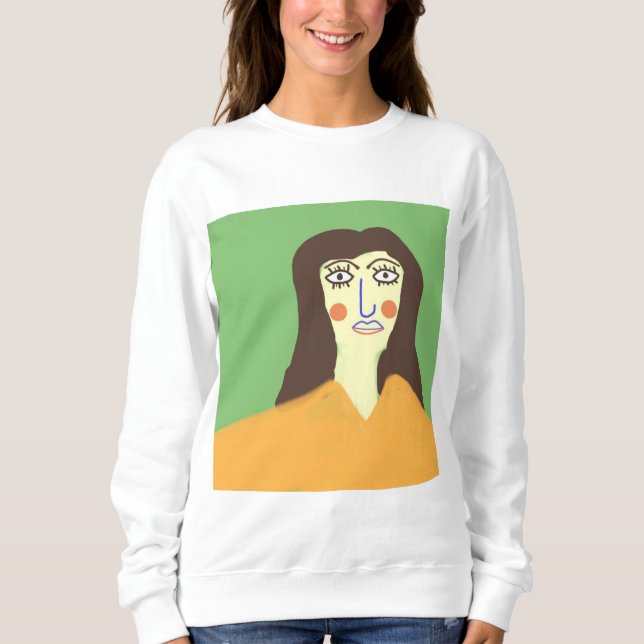 Camiseta a mulher abstrato art (Frente)
