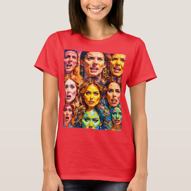Camiseta A mulher e suas expressões (Frente)