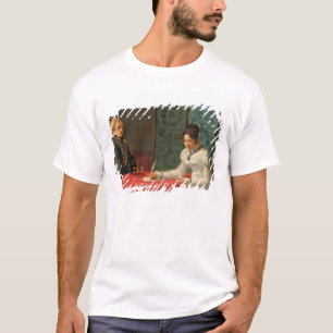 Camiseta A mulher escrevendo uma letra