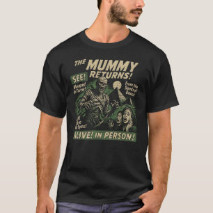 Camiseta A múmia retorna o Poster de filme Vintage Hallowee