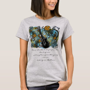 Camiseta A música deve atacar o coração do homem