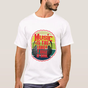 Camiseta a música é a língua da alma