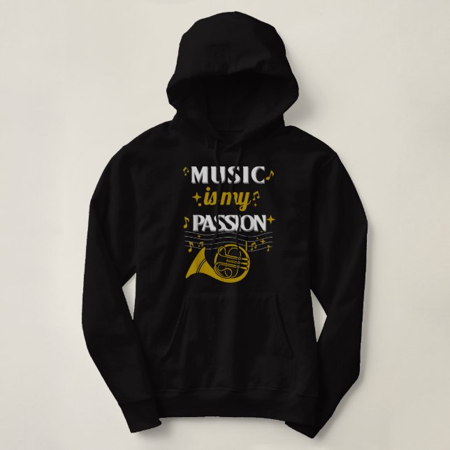 Camiseta A música é a minha paixão - Excelente Gift Music C (Frente do Design)