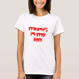 Camiseta A música é minha vida