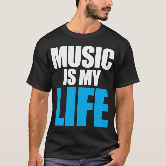 Camiseta A música é minha vida (Frente)