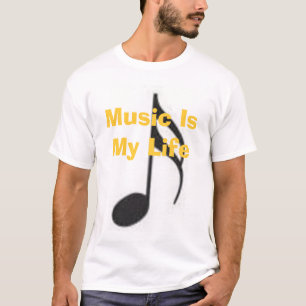 Camiseta A música é minha vida