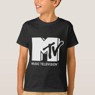 Camiseta A música MTV vive aqui simples