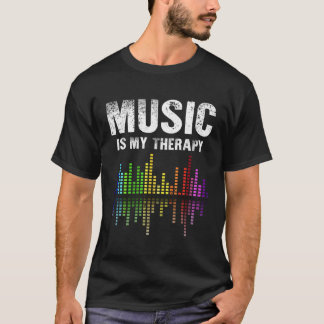 Camiseta A Música Retroativa É A Minha Terapêutica Amplia O