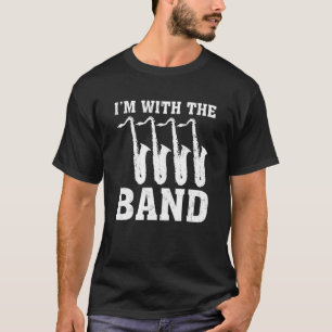 Camiseta A Música Saxofônica É Com A Banda