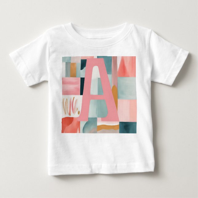 Camiseta A na arte rosa AI (Frente)