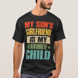 Camiseta A Namorada Do Meu Filho É Meu Filho Favorito Pai D