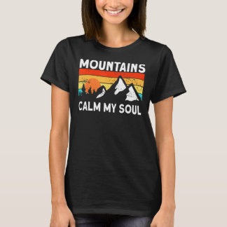 Camiseta A Natureza Calma Minha Alma Montando Hikin