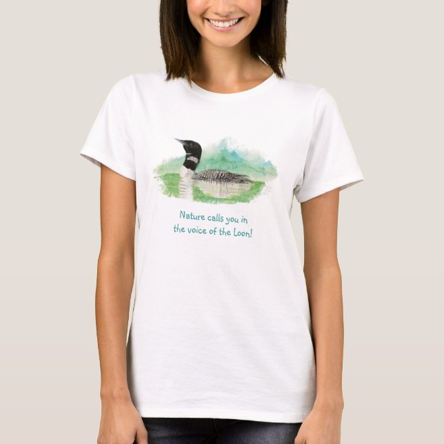 Camiseta A Natureza chama na Voz do Leão, Selvagem (Frente)
