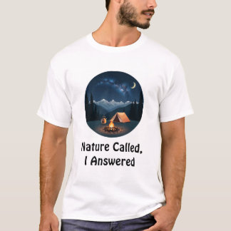 Camiseta A Natureza Chamou, Eu Respondi