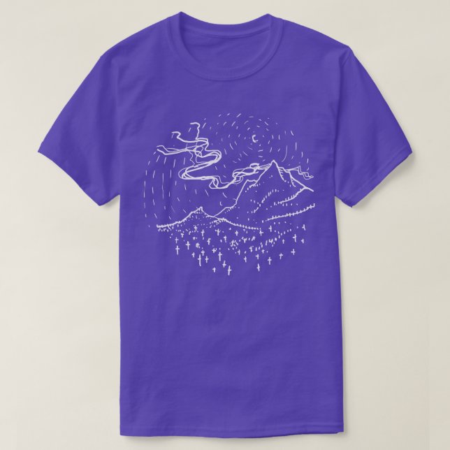 Camiseta A natureza da morte (Frente do Design)