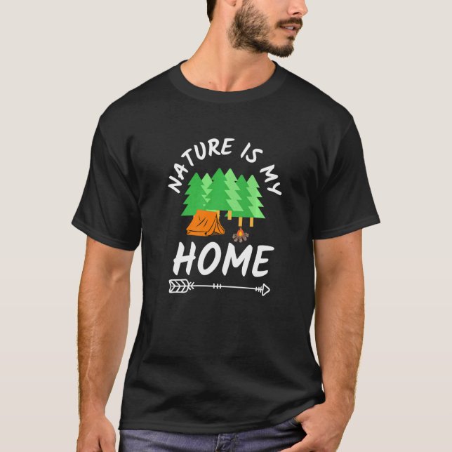 Camiseta A natureza é minha casa (Frente)