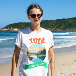 Camiseta A natureza é minha terapia
