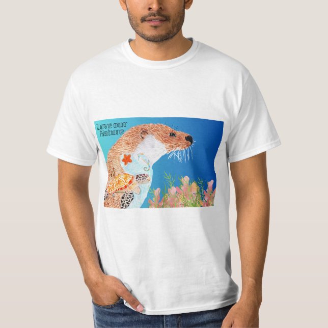 Camiseta A natureza está aqui (Frente)