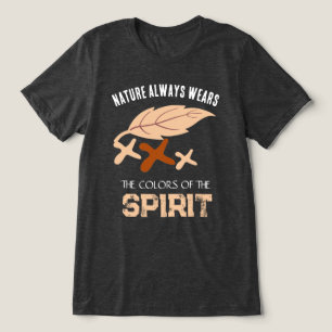 Camiseta "A Natureza Sempre Usa" Folha