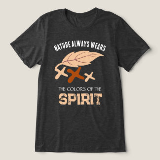 Camiseta "A Natureza Sempre Usa" Folha