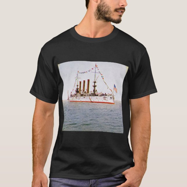 Camiseta A navio de guerra ORIGINAL USS Ohio (Frente)