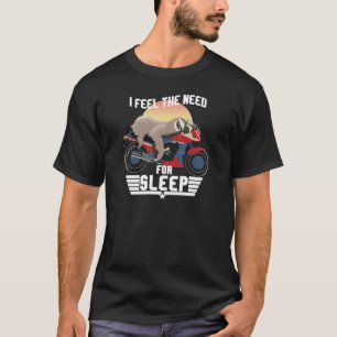 Camiseta A Necessidade De Dormir Engraçado